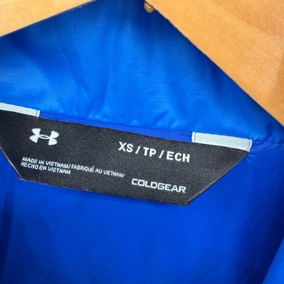 Under armour Jacket Womens XS Blue Reactor Storm ColdGear Full Zip Outdoor - Picture 3 of 12